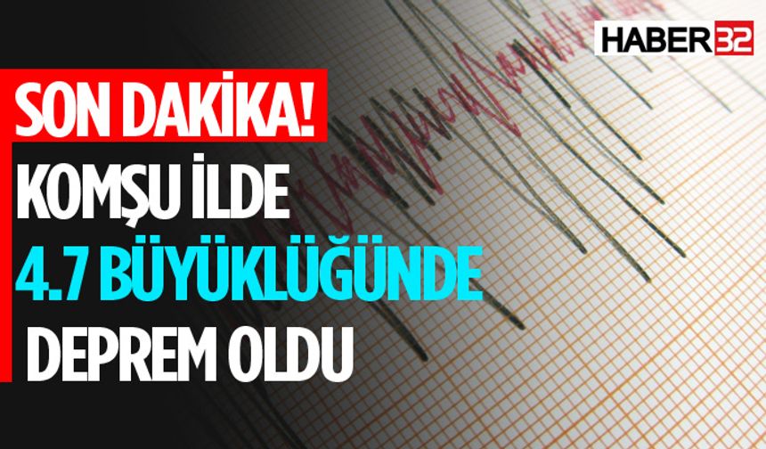 Isparta'nın Komşu İlinde Deprem Oldu