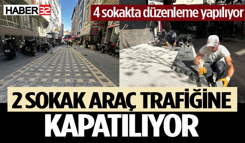 Isparta'da cadde ve sokaklarda düzenleme çalışmaları sürüyor