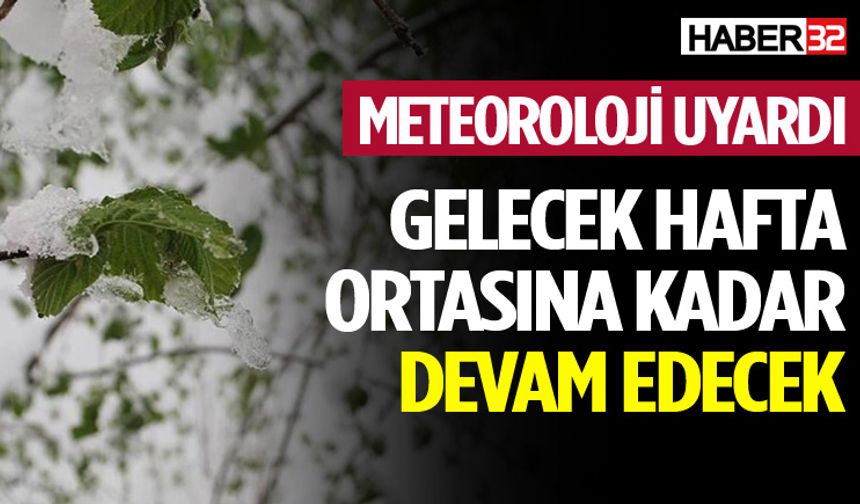 Meteorolojiden Zirai Don Uyarısı