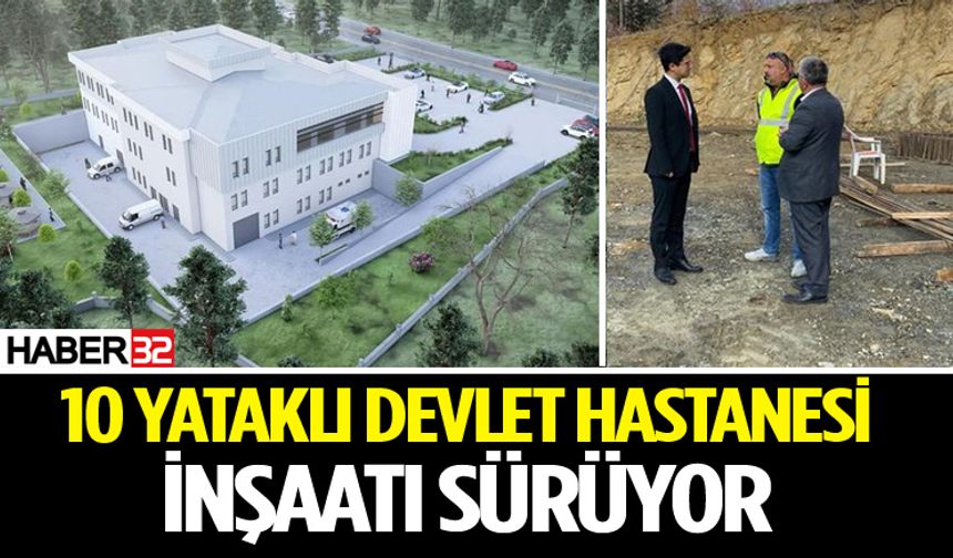 Hastane inşaatında incelemelerde bulunuldu