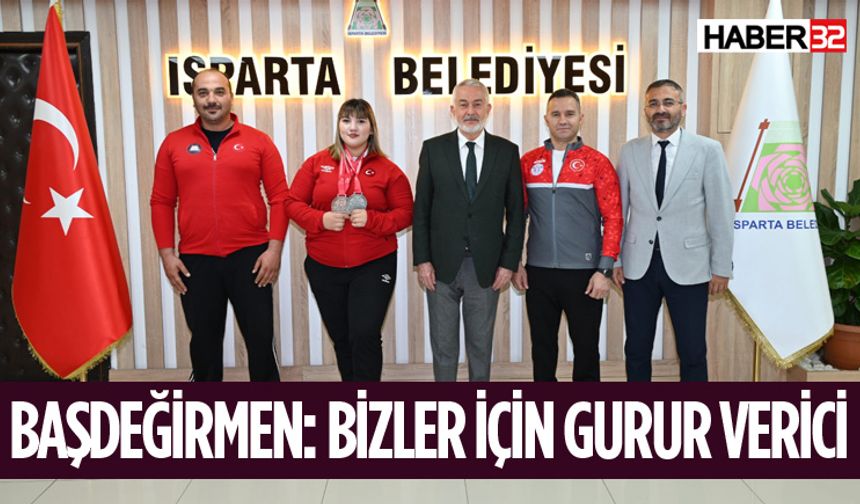 Başkan Başdeğirmen, Fatmagül Çevik'i tebrik etti