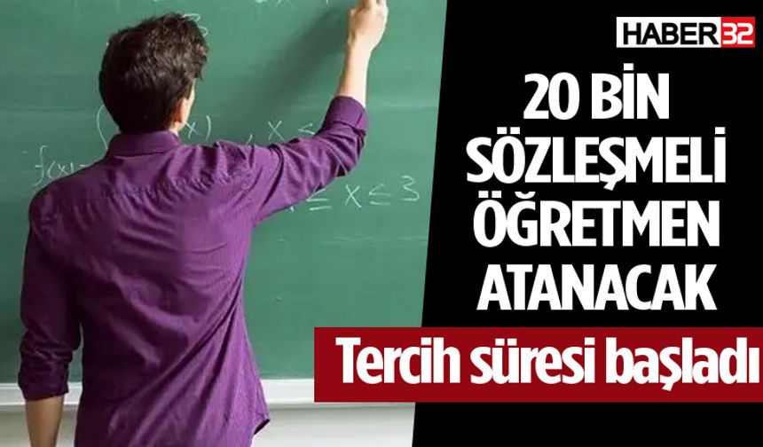 Sözleşmeli Öğretmenlik Atama Tercihleri Başladı