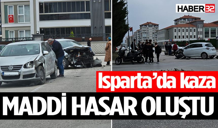 Isparta’da Kaza: Maddi Hasar Oluştu