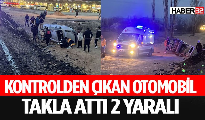 Çünür Yolunda Feci Kaza 2 Kişi Yaralandı