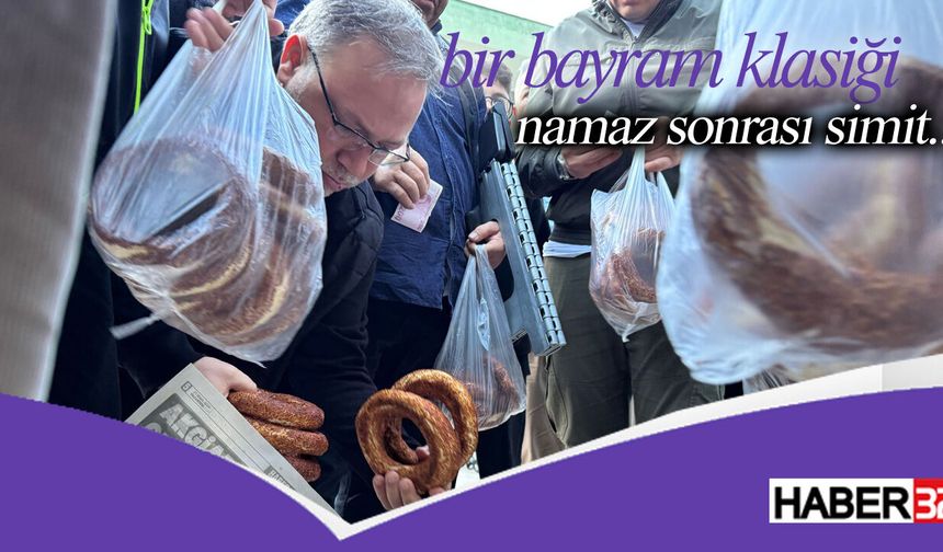 Isparta’da Bayram Sabahlarının Vazgeçilmezi Yine Sıcak Simit Oldu