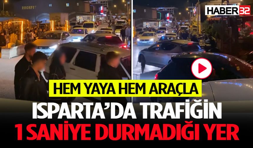 Isparta’da Bu Bölgede Trafik 1 Saniye Bile Durmuyor