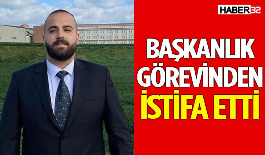 CHP Isparta Gençlik Kolları Başkanı istifa etti