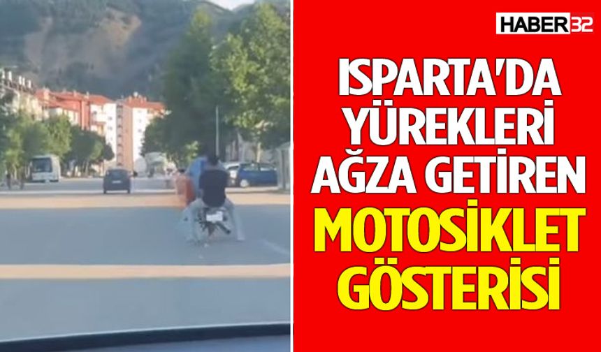 Isparta'da Trafikte Tehlikeli Şov