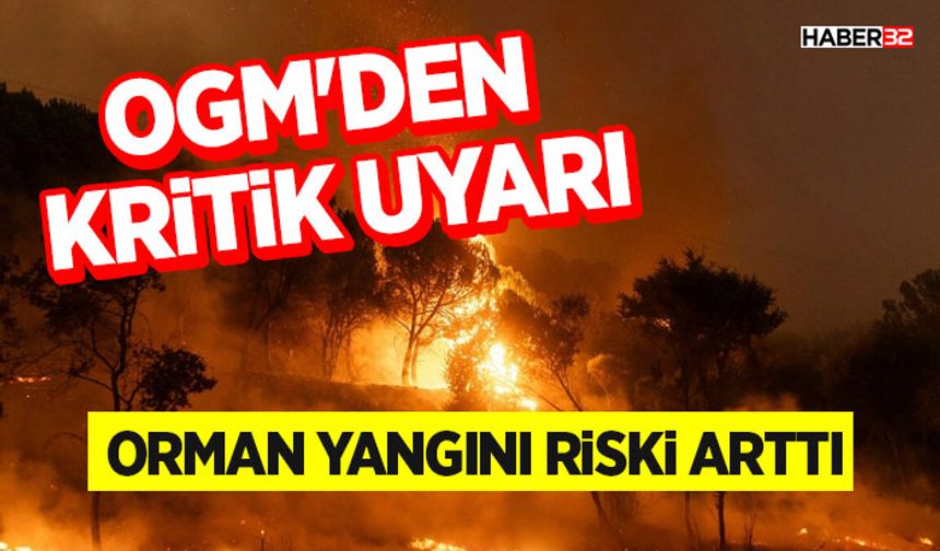 OGM'den Kritik Uyarı: Orman Yangını Riski Arttı