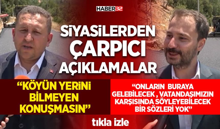 Siyasilerden Çarpıcı Açıklamalar