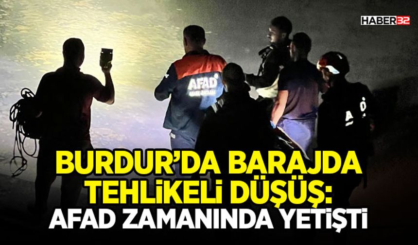 Burdur’da Barajda Tehlikeli Düşüş: AFAD Zamanında Yetişti