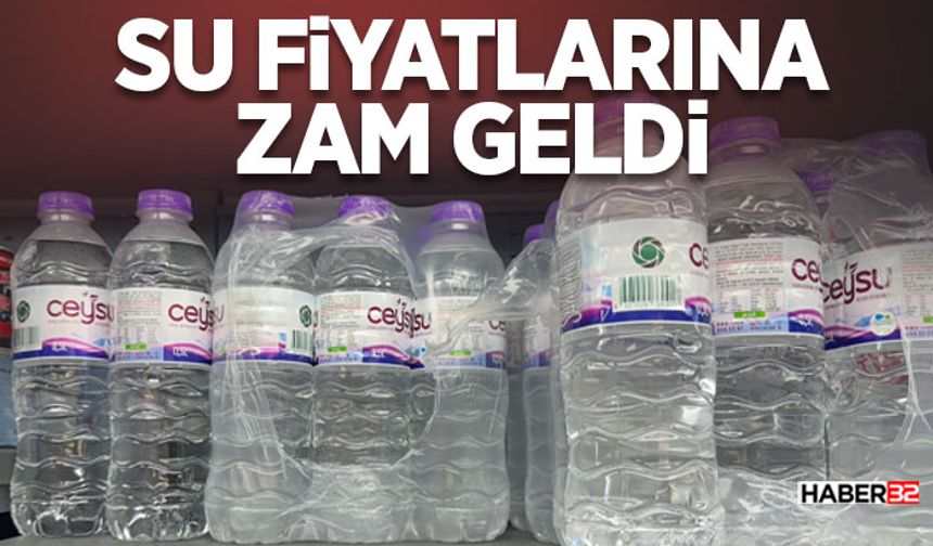 Zincir marketlerde su fiyatlarına zam