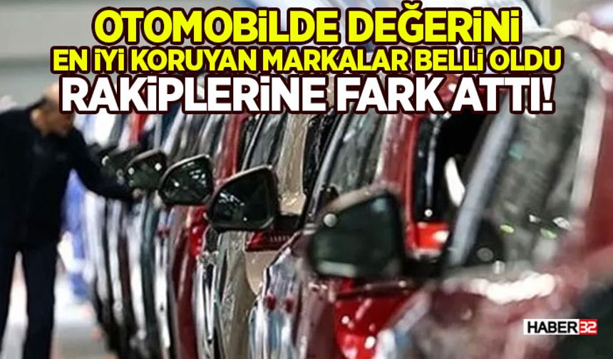 Otomobilde Değerini En İyi Koruyan Markalar Belli Oldu