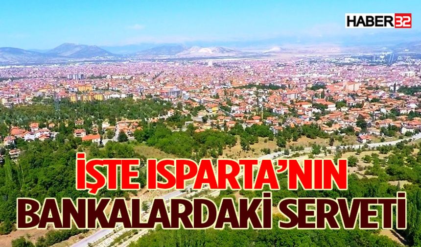 İşte Isparta’nın Bankalardaki Serveti