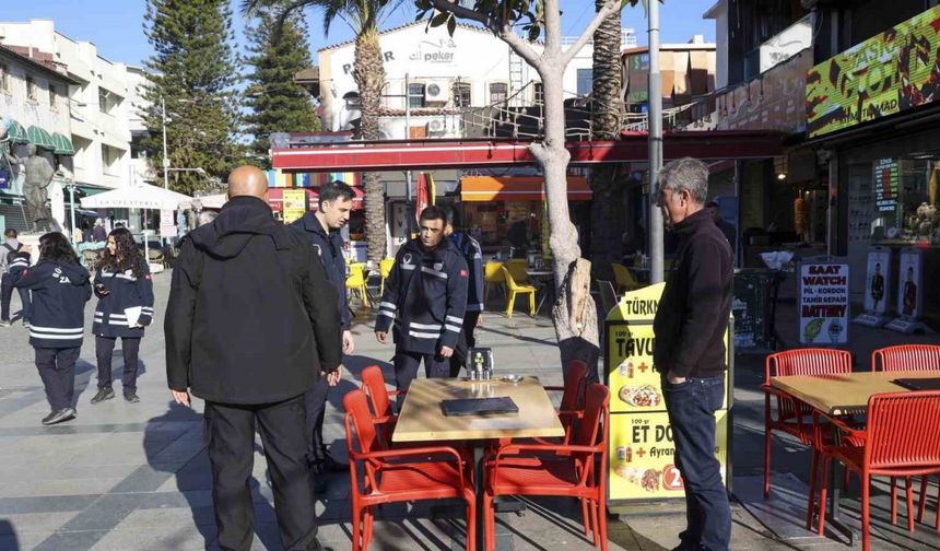 Büyükşehir Zabıtasından kaldırım işgallerine sıkı denetim