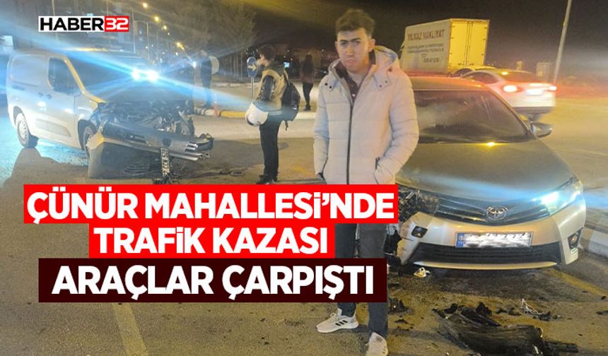 Çünür Mahallesi’nde Trafik Kazası
