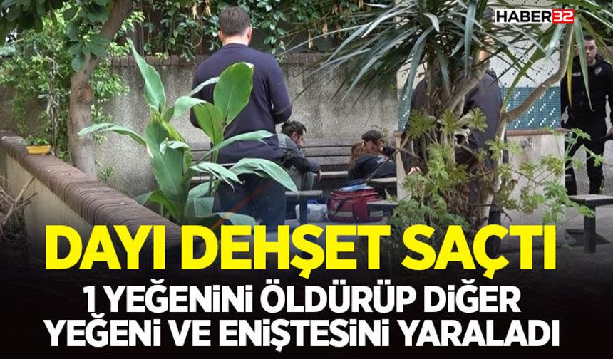 1 yeğenini öldürüp diğer yeğeni ve eniştesini yaraladı
