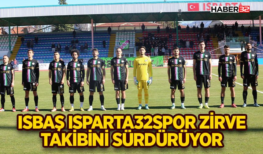 Isbaş Isparta32spor Zirve Takibini Sürdürüyor