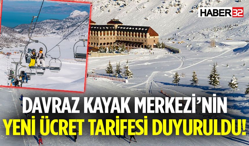Davraz Kayak Merkezi’nin Yeni Ücret Tarifesi Duyuruldu!