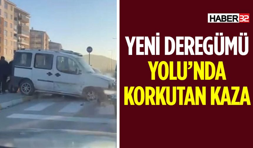 Yeni Deregümü Yolu’nda İki Araç Çarpıştı!