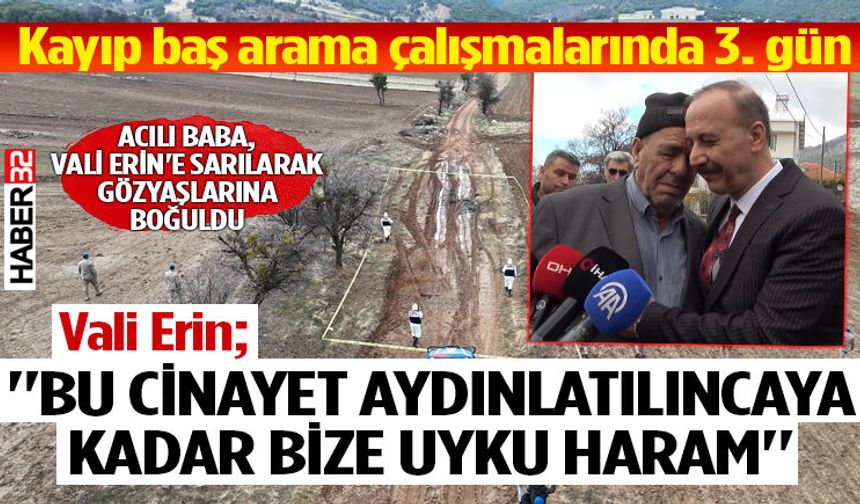 Acılı Baba, Vali Erin'e Sarılarak Gözyaşı Döktü