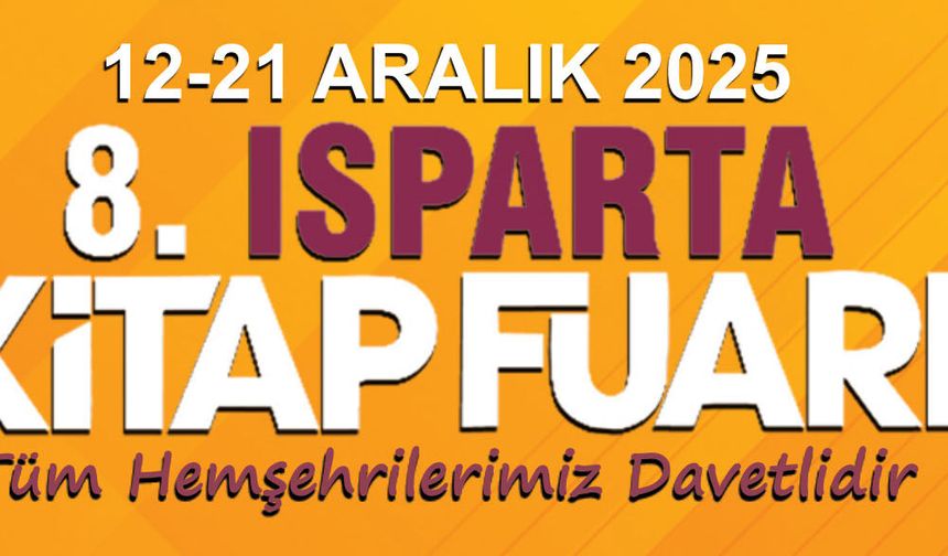 8’inci Isparta Kitap Fuarı’na yoğun ilgi