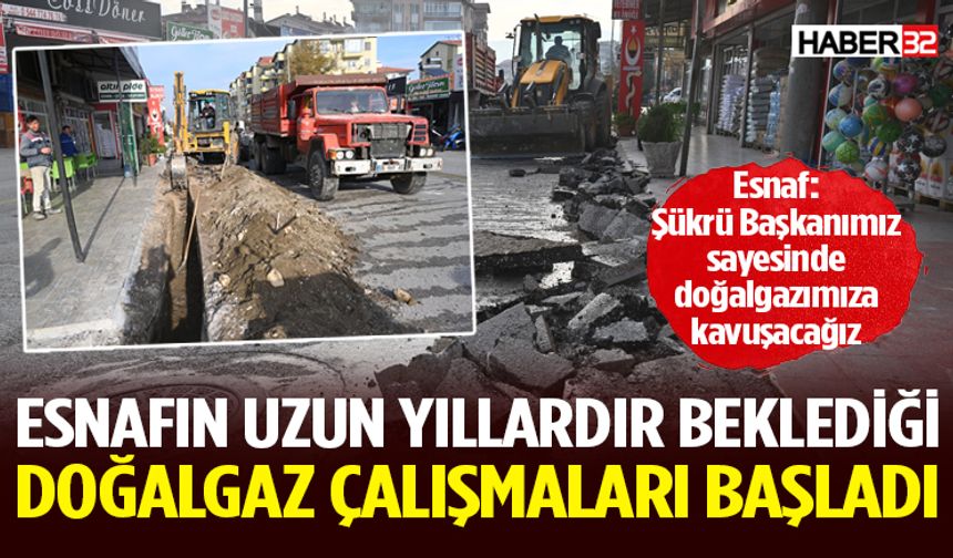 Köy Garajı Esnafı Doğalgaza Kavuşuyor