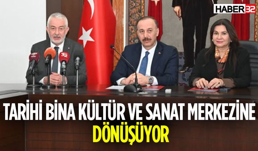 Tarihi Bina Kültür Ve Sanat Merkezine Dönüşüyor