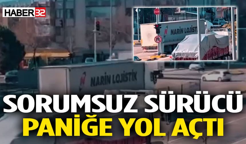 Isparta’da Tehlikeli Sürüş Anı! İki Tır Neredeyse Çarpışıyordu