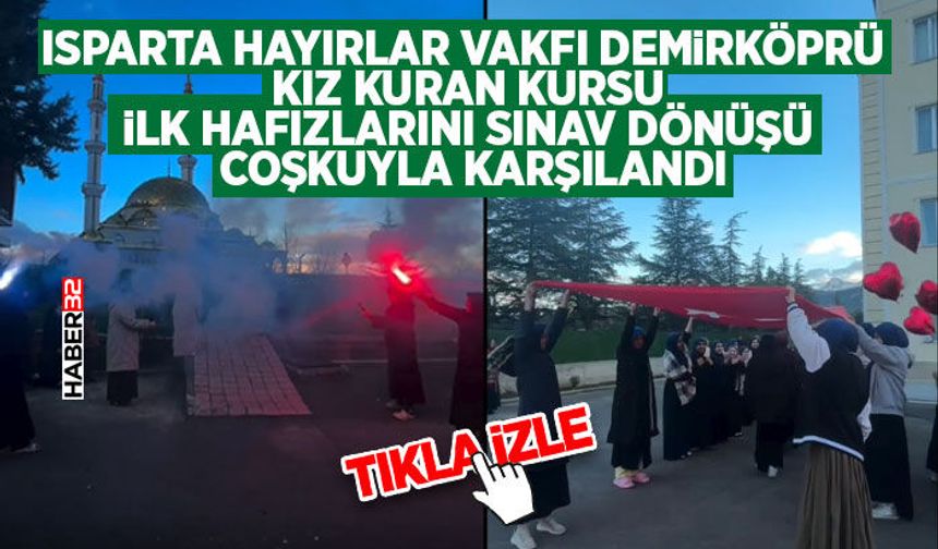 İlk Hafızlarını Sınav Dönüşü Coşkuyla Karşıladı
