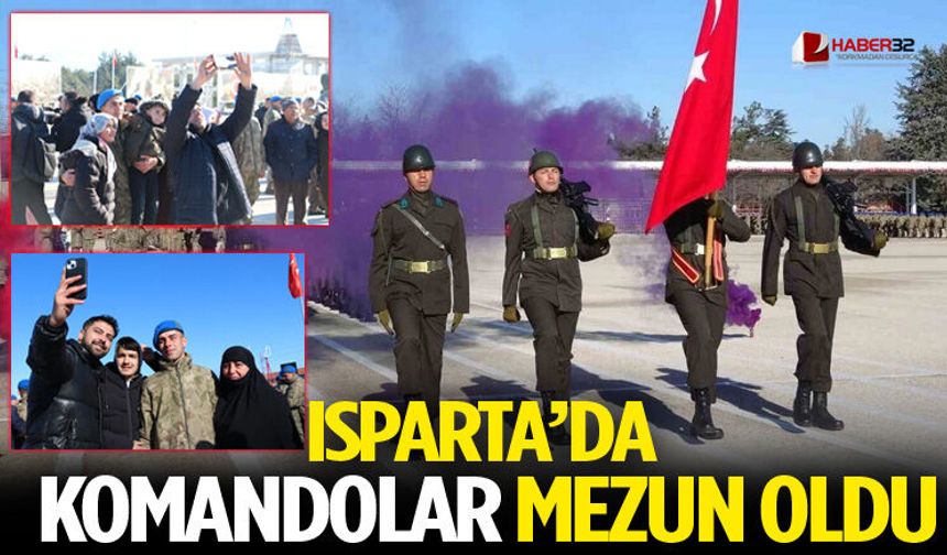 Isparta'da Komandolar Mezun Oldu
