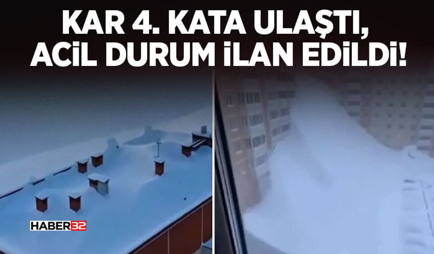Kar 4. Kata ulaştı, Acil Durum İlan Edildi!