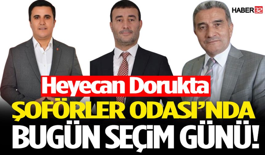 Isparta Şoförler Odası’nda Bugün Seçim Günü Heyecan Dorukta