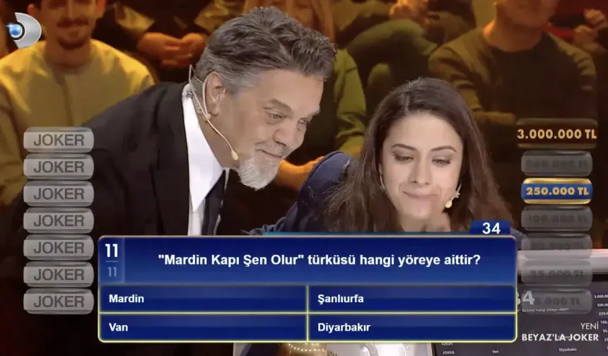 Mardin mi, Şanlıurfa mı, Van mı, Diyarbakır mı? Beyaz’la Joker Mardin Kapı Şen Olur sorusu neydi?