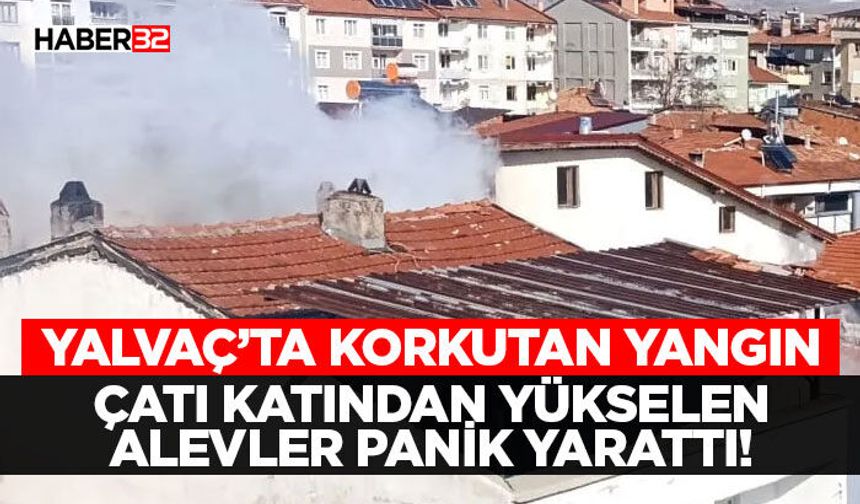 Çatı Katından Yükselen Alevler Panik Yarattı!