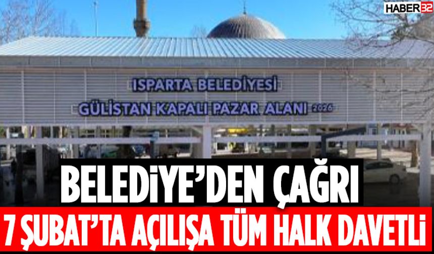Belediye’den Çağrı 7 Şubat’ta Açılışa Tüm Halk Davetli