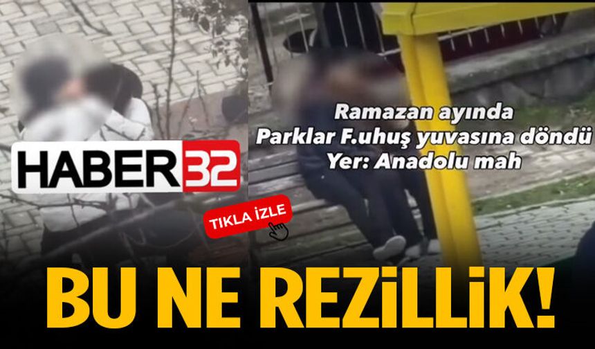 Ramazan Ayında Parkta Utanç Verici Görüntüler!