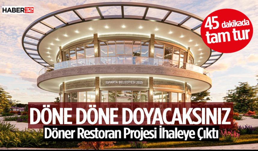 Çünür Tepesi Döner Restoran Projesi İhaleye Çıktı