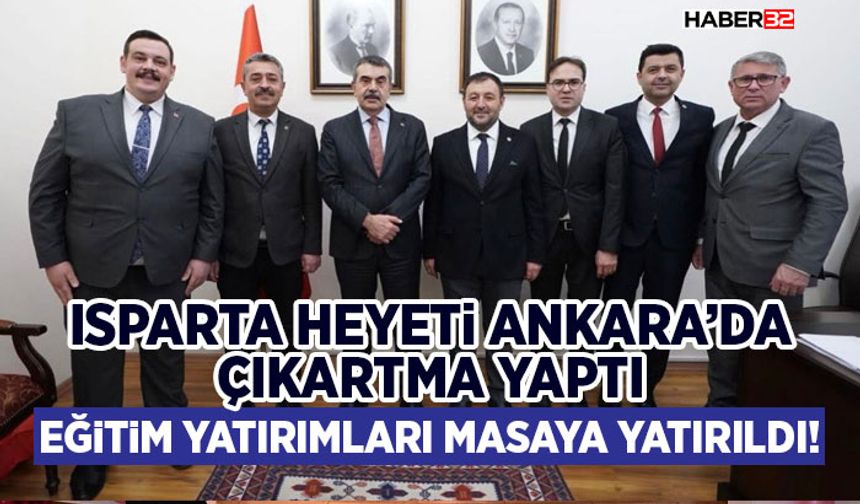 Isparta Heyeti Ankara’da Çıkartma Yaptı