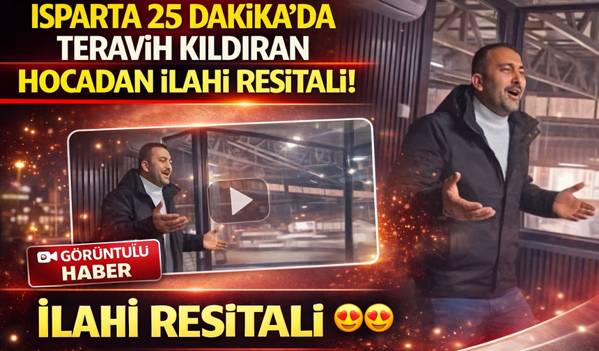 25 Dakikalık Teravih ile Tanınan Hocadan İlahi Yorumu