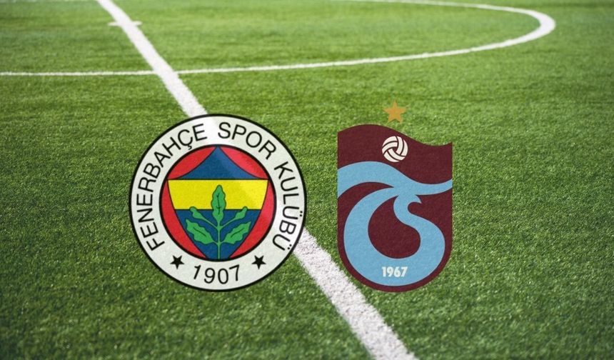 MAÇ SONUCU! Trabzonspor Fenerbahçe golleri kim attı, canlı maç anlatımı! Trabzonspor Fenerbahçe maçı kaç kaç?