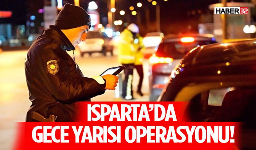 Isparta’da Kritik Noktalarda Şok Yol Uygulaması