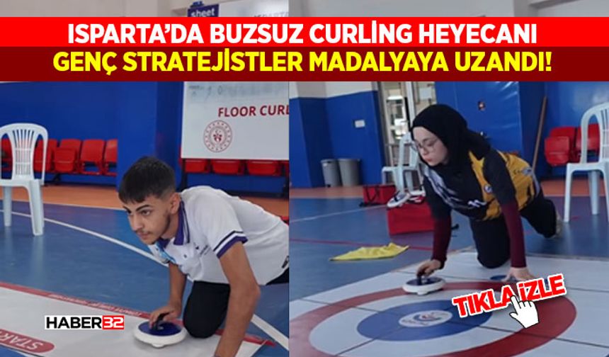Isparta’da Buzsuz Curling Heyecanı