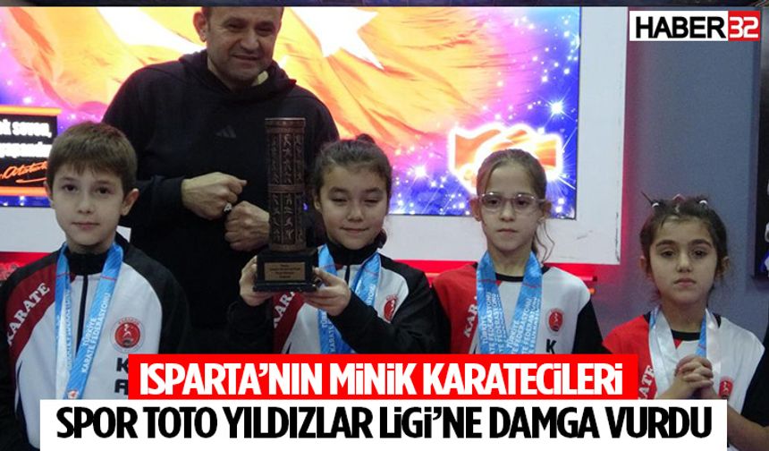 Isparta’nın minik karatecileri Spor Toto Yıldızlar Ligi’ne damga vurdu