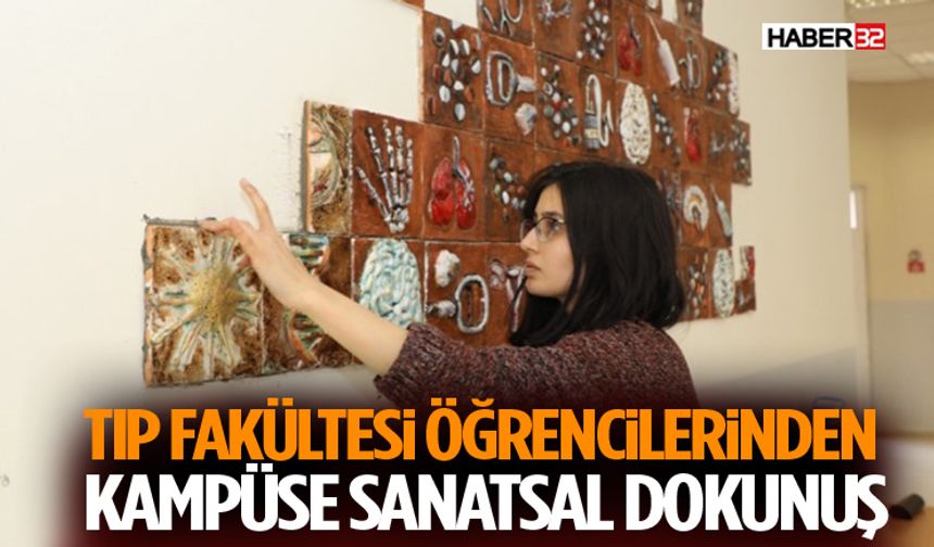 SDÜ Tıp Fakültesi Öğrencilerinden Kampüse Sanatsal Dokunuş