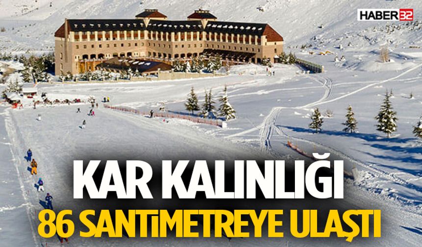 Davraz’da Kar Kalınlığı 86 Santimetreye Ulaştı