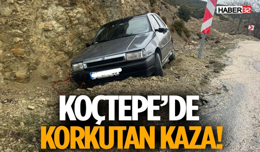 Koçtepe Yolu’nda Kaza: Zemin Kaygan, Sürücüler Dikkat!