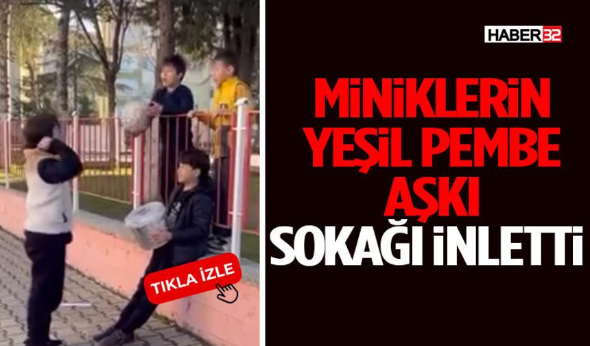 Miniklerin Yeşil Pembe Aşkı Sokağı İnletti
