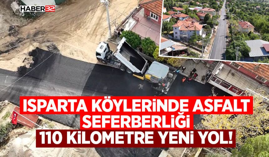 Isparta Köylerinde Asfalt Seferberliği