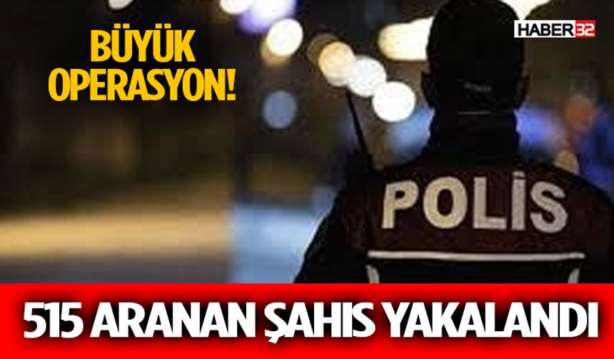 Isparta’da Aranan Şahıslara Büyük Operasyon: 515 Kişi Yakalandı